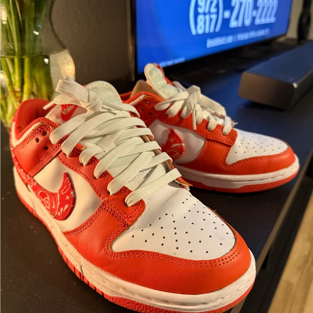 Orange and White Sneakers